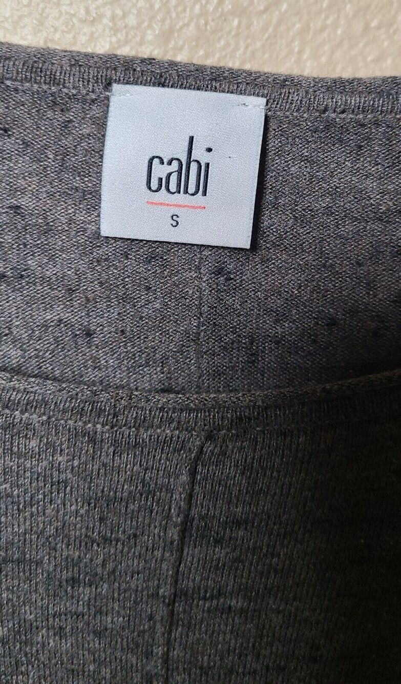 Cabi Tunic Women's Size Small Gray Drop Shoulder Long Sleeve Loose Fit Stretch - Picture 3 of 8